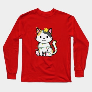 Xmas Calico Long Sleeve T-Shirt